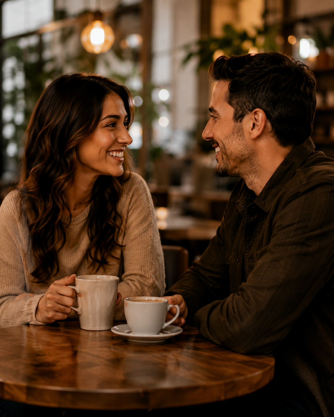 Couple on a coffee date